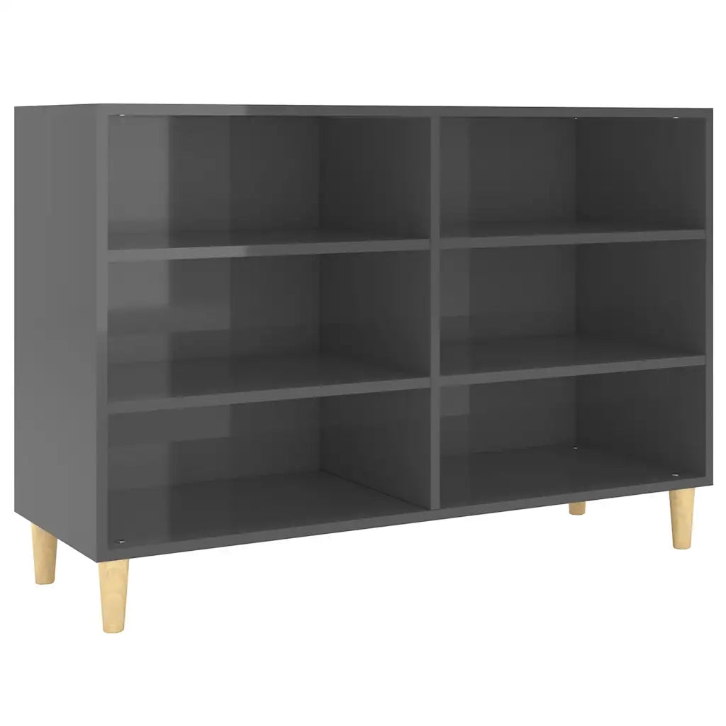 Credenza Grigio Lucido 103,5x35x70 cm in Truciolato cod mxl 23480