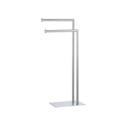 PIANTANA PORTA ASCIUGAMANI BAGNO 2 BRACCI SATINATI P.20xL.30xH.80,5cm FERIDRAS