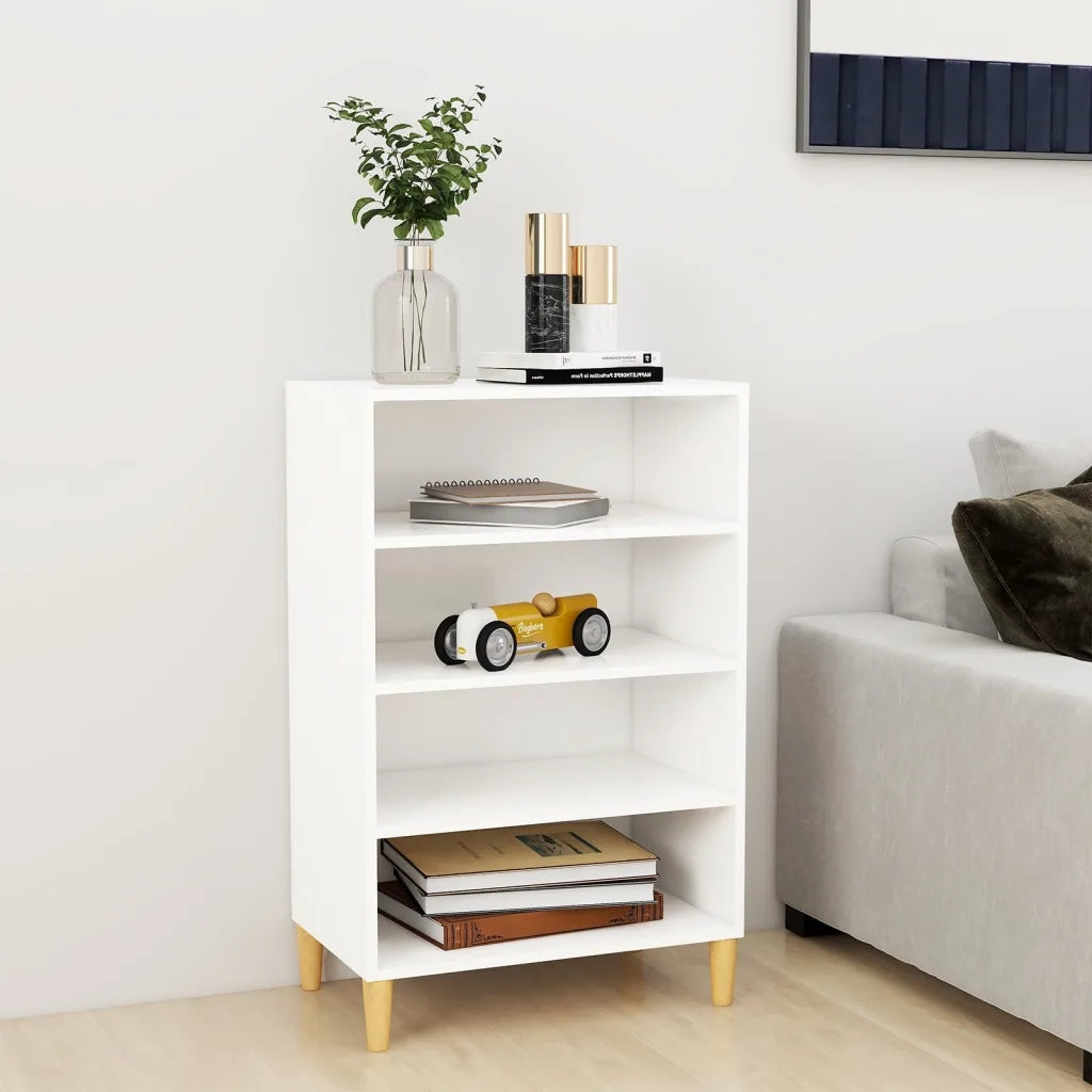 Credenza Bianca 57x35x90 cm in Legno Multistrato 806121