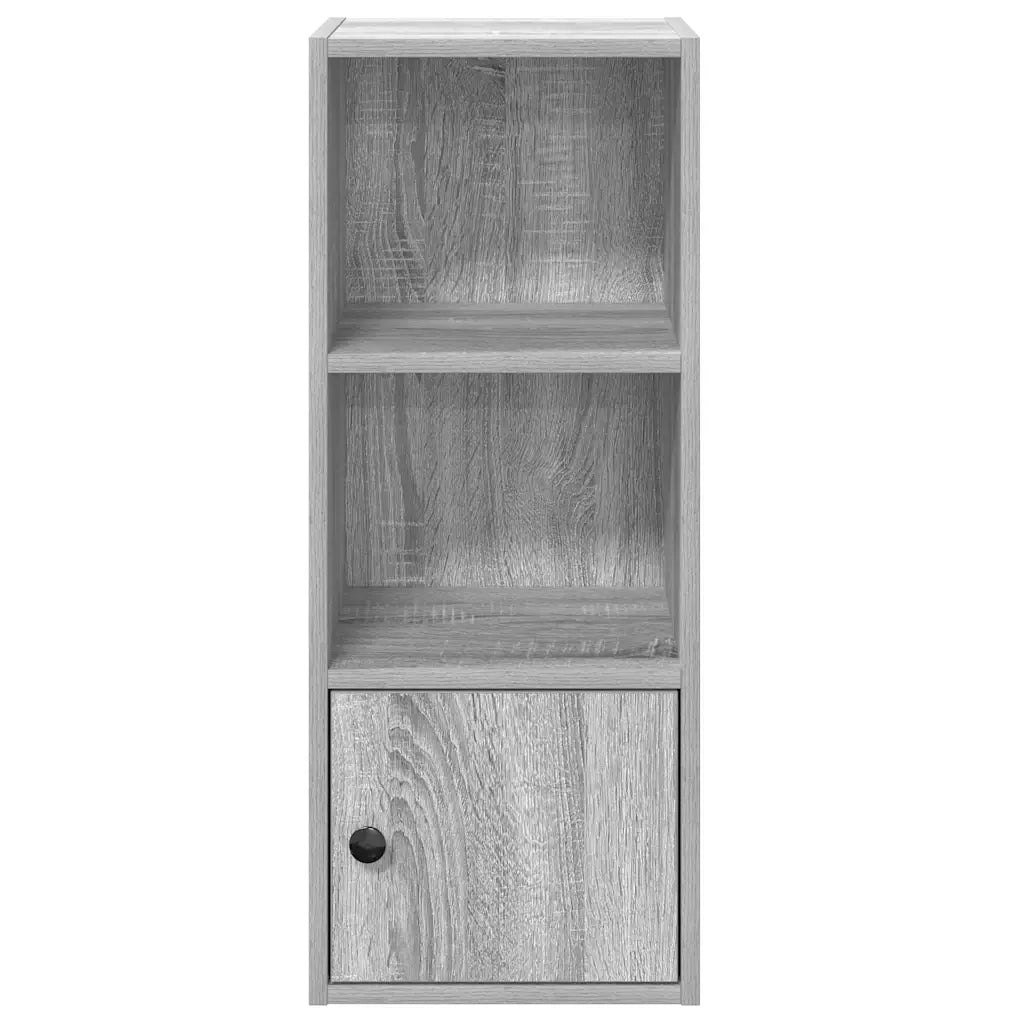 Libreria-Scaffale per Libri-Mobile di Stoccaggio Grigio Sonoma 31x24x77 cm in Legno Multistrato