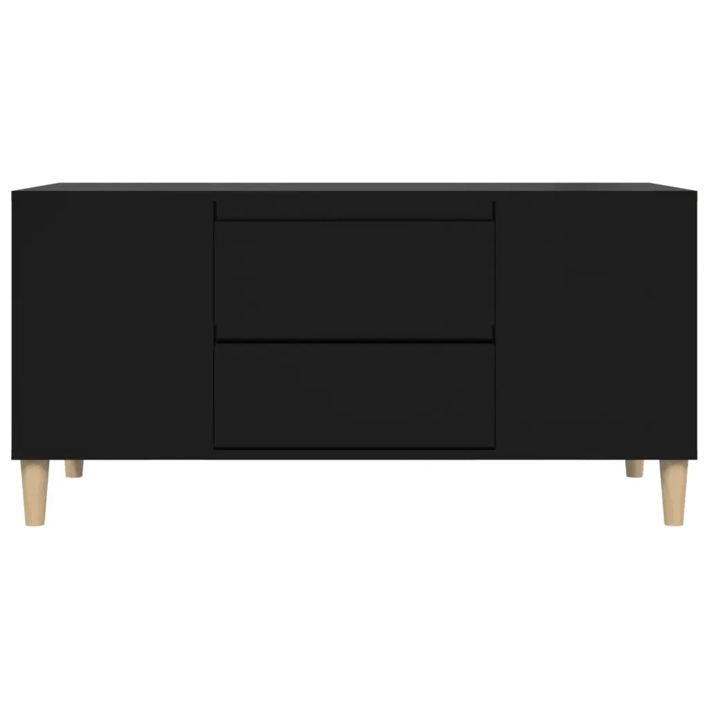 Mobile Porta TV Nero 102x44,5x50 cm in Legno Multistrato cod mxl 27785