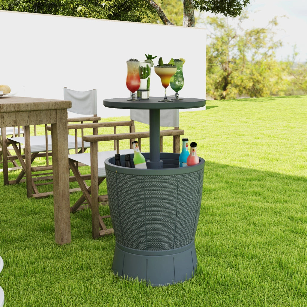 Tavolo da pranzo allungabile per esterno ¨C Zephmum ¨C Grigio, 90x200 cm