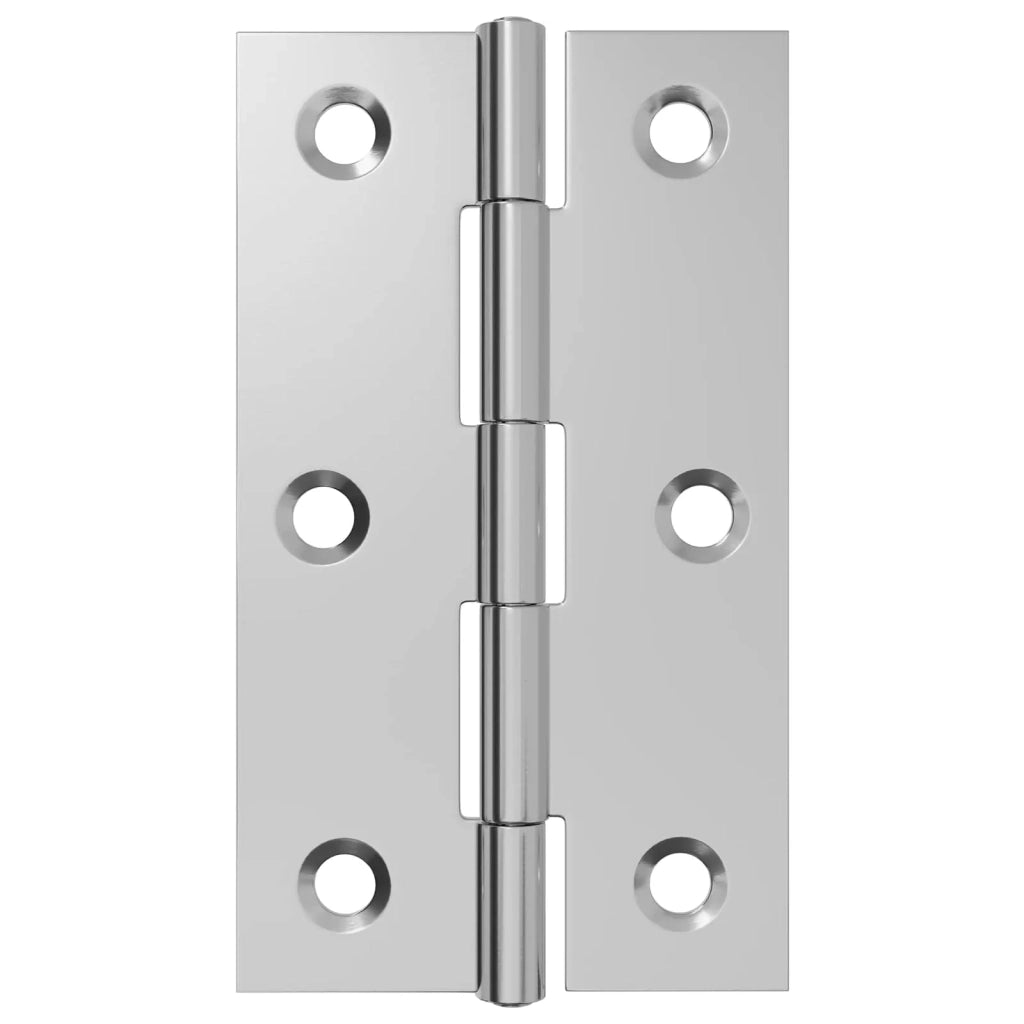 Cerniera 12 pz 66 x 38 x 5 mm Argento Acciaio 42041390