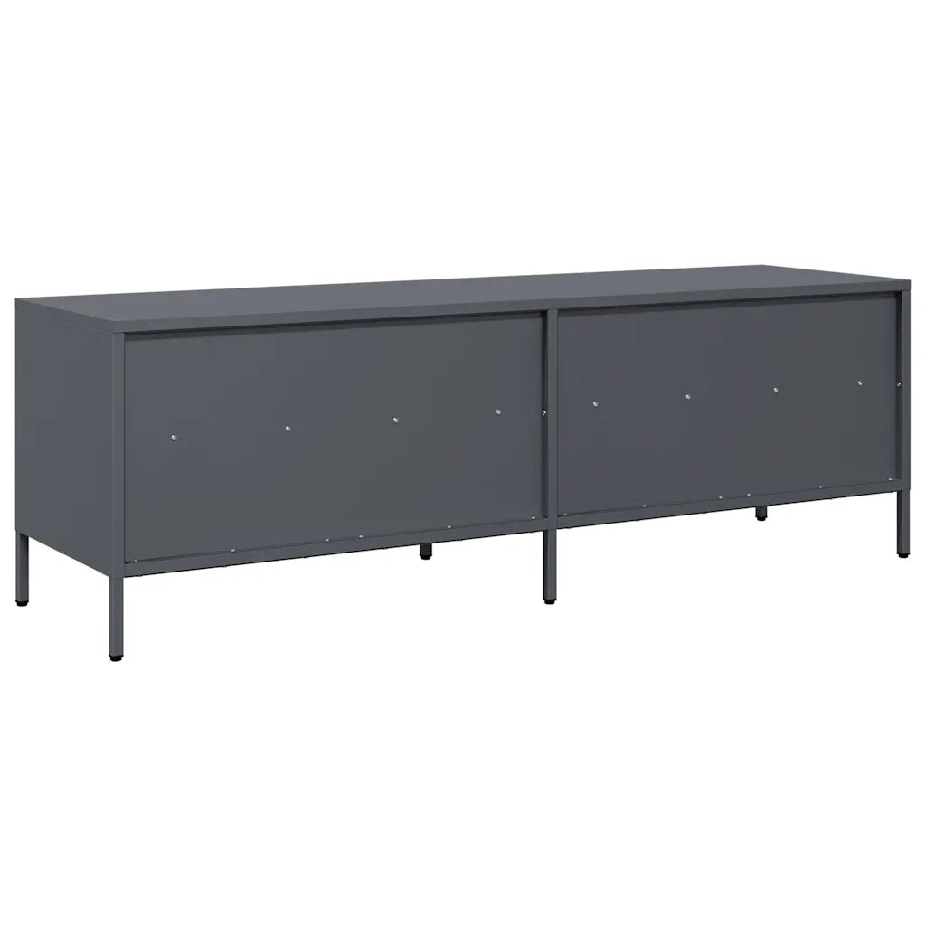 Mobile TV Antracite 135x39x43,5 cm Acciaio Laminato a Freddo 851336