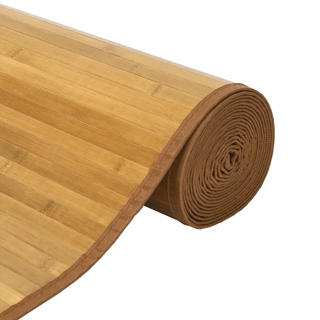Tappeto Rettangolare Natura 80x200 cm in Bambù 376907