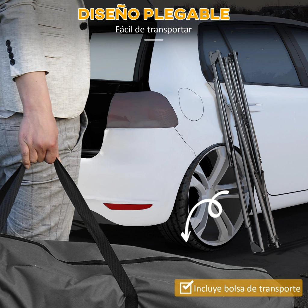 Supporto per Amaca Pieghevole 2 in 1 con Sedia a Dondolo ¨C Zephmum ¨C Struttura in Metallo Nero