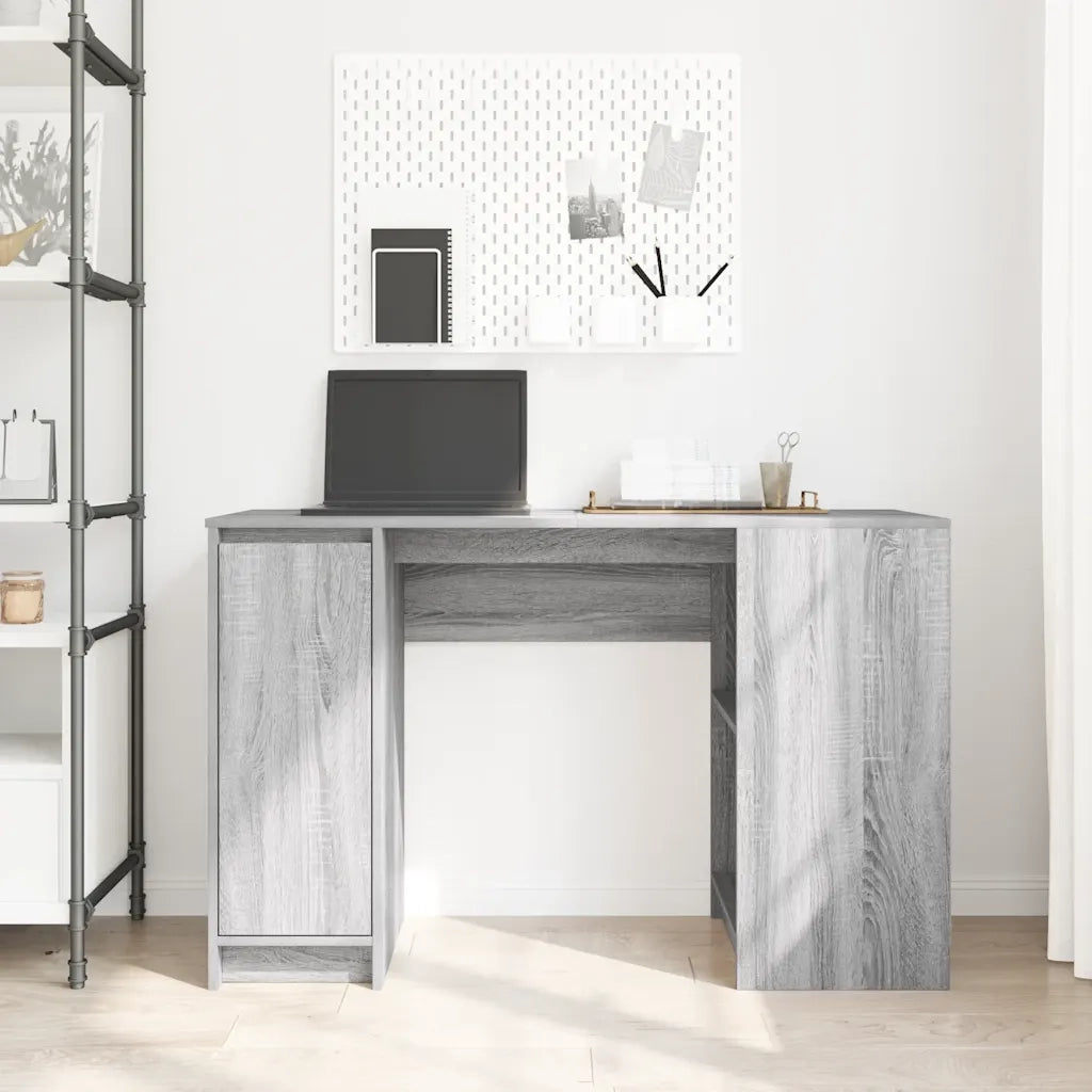vidaXL Scrivania Grigio Sonoma 120x42x76 cm in Legno Multistrato
