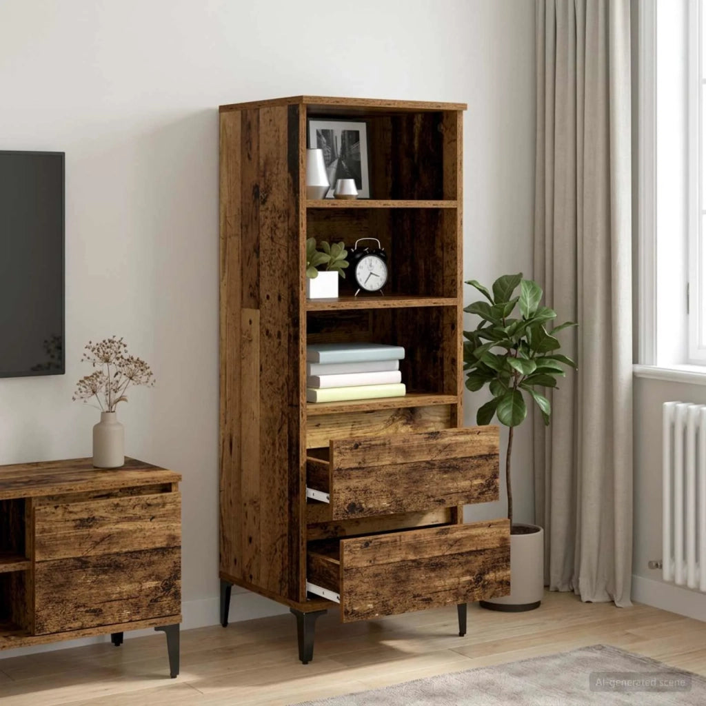 Credenza Legno antico 40 x 36 x 110 cm Legno ingegnerizzato 8009873
