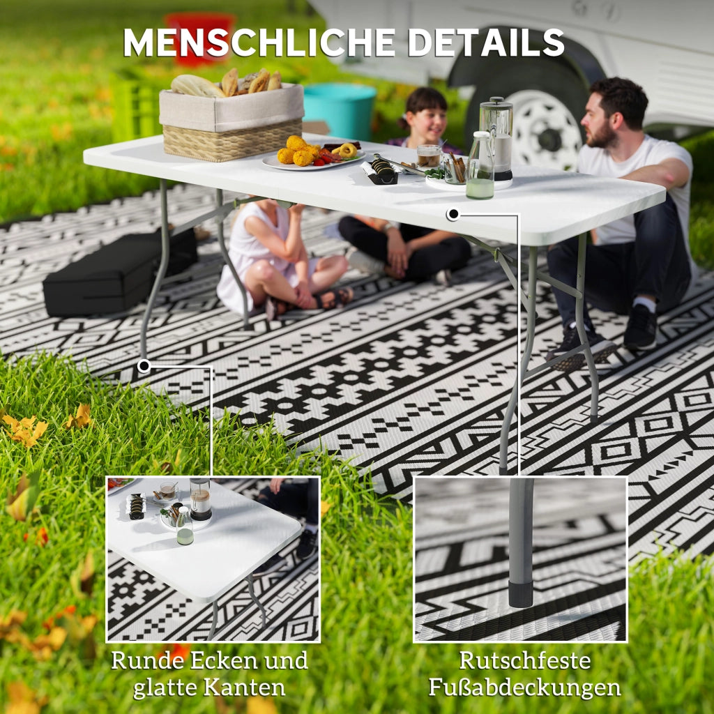 Tavolo pieghevole ¨C zephmum ¨C bianco, metallo, 70x70x70