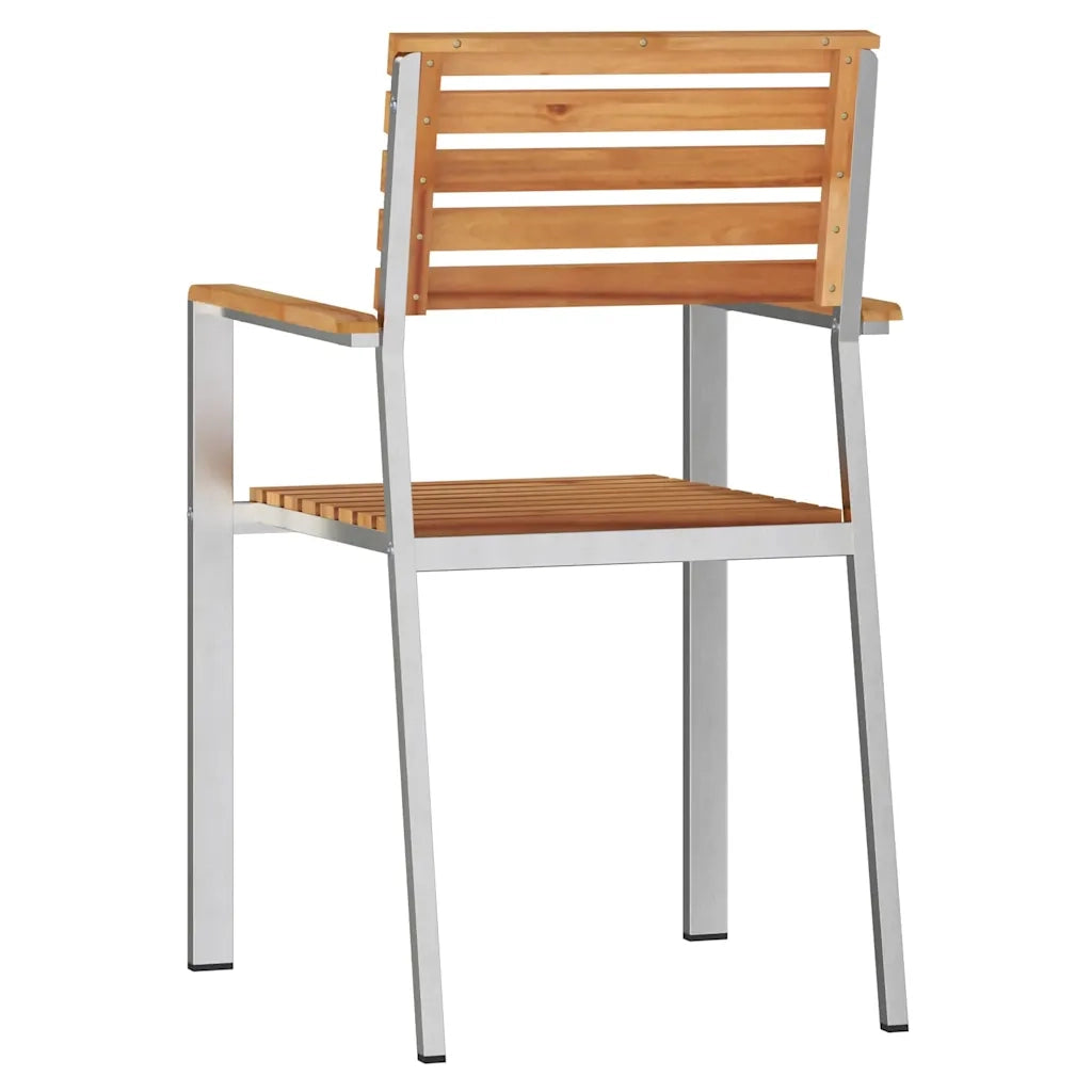 Sedia da Giardino 4 pcs Olio Naturale Legno di teak solido 42006200
