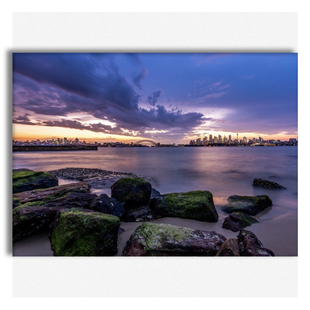 SIDNEY Landscape - Quadro Canvas su telaio in legno Misura: 140x100 cm