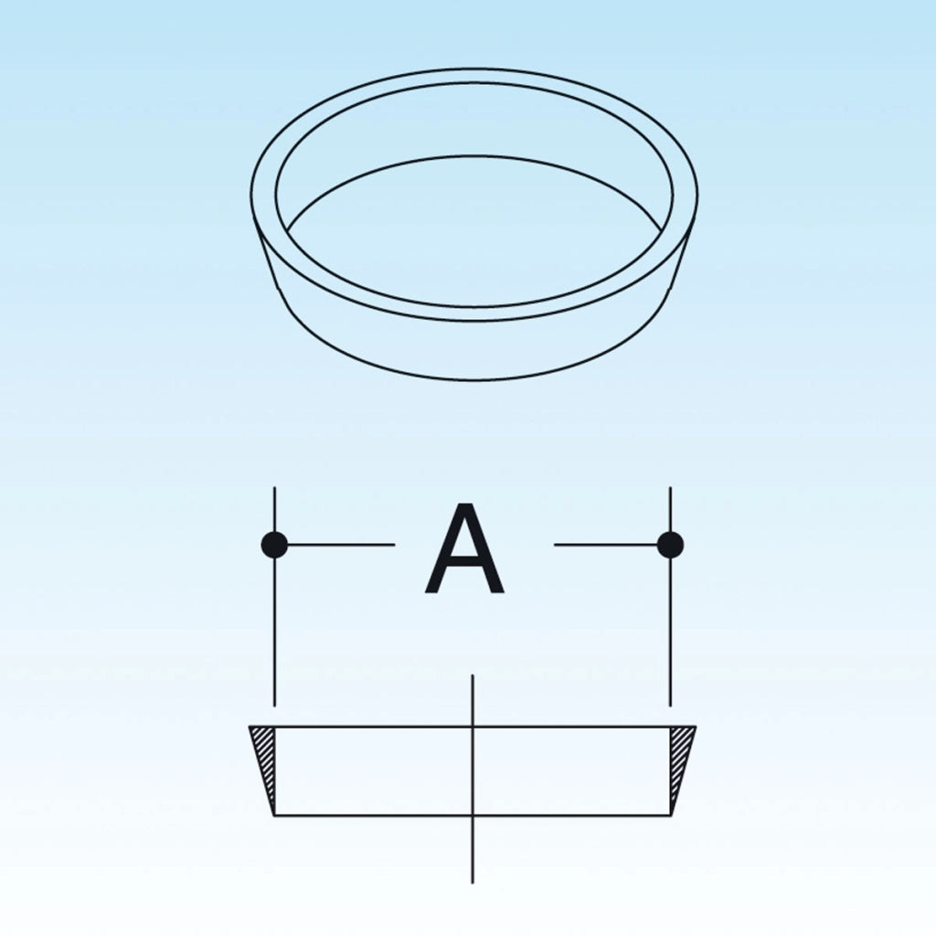GUARNIZIONE TRONCO-CONICA IN PP- Diam. 40 mm- LIRA- pezzi 1