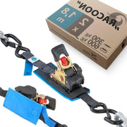 Cintura di serraggio automatica con gancio 18m - con rullino - impermeabile - EN-12195-2 - 300 Kg - nero - cinghia di serraggio - motocicletta - 2 pezzi - 25mm - cinghia di serraggio con gancio. Cinghie di serraggio con rullino.