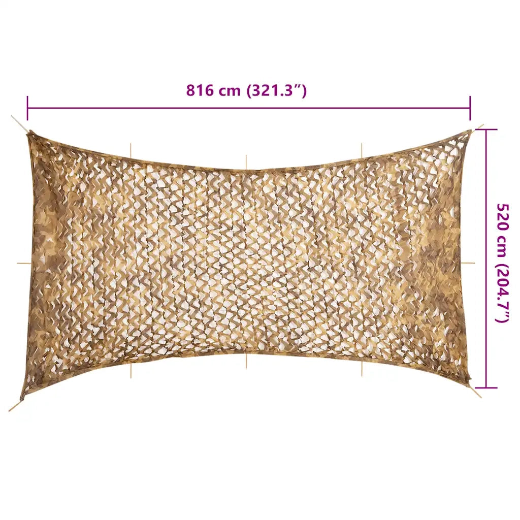 Rete Mimetica con Custodia di Conservazione 816x520 cm Sabbia 4008265