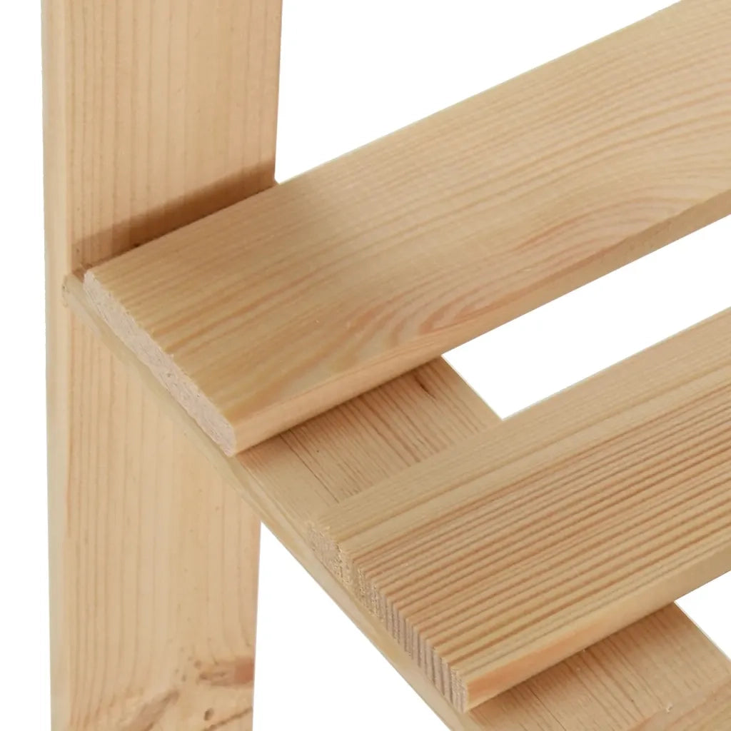 Scaffale ad Angolo 5 Livelli 82,5x82,5x170 cm Massello di Pino CFW1343780