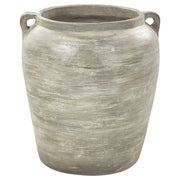 Vaso per piante in terracotta ovale grigio ⌀ 40 cm Accessori per giardino e soggiorno per esterni interni