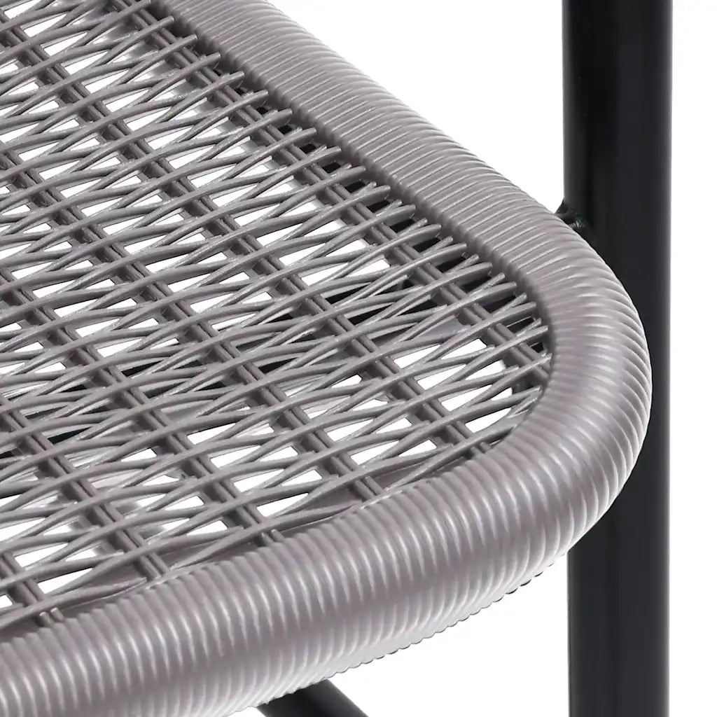 Sedie da Giardino 8 pz | Sedie da Esterno in Plastica Rattan e Acciaio 110 kg