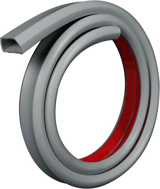 Cavo elettrico autoadesivo - Mini cavo elettrico per parete - Organizzatore di cavi flessibile - Adatto per la protezione e la nascita dei cavi in casa o in ufficio (grigio 5 m)