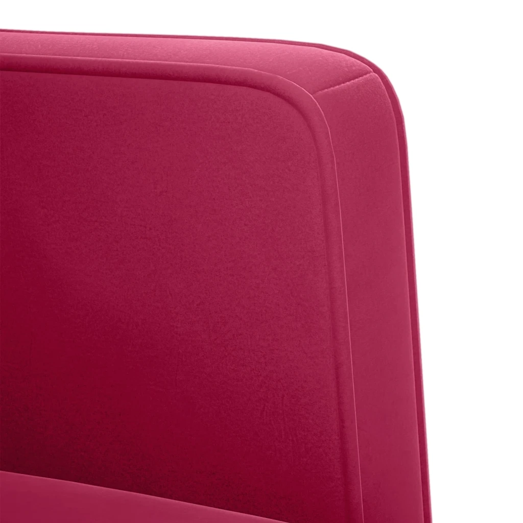 Divano | Divano da soggiorno | Sofa Divanetto Rosso Vino 111 cm in Velluto
