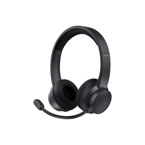Trust ayda auricolare con cavo e senza cavo a padiglione musica e chiamate usb tipo-c bluetooth nero - 25463