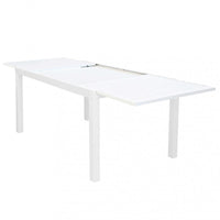 Tavolo Formentera 160/240x90x75 h cm in Alluminio Bianco