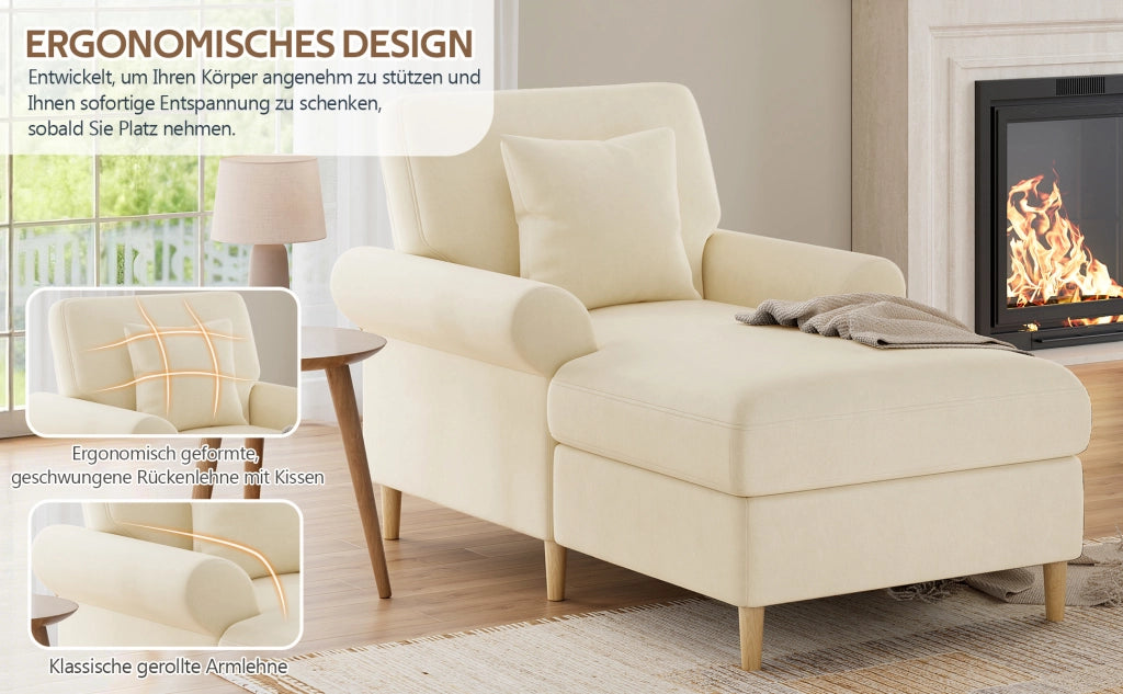 POLTRONA RELAX Reclinabile 133x87x90 cm Velluto Beige