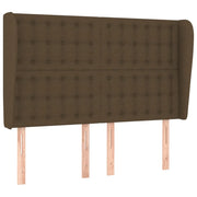 Testiera | Testata ad Orecchio MarroneScuro147 x 23 x 118/128cm inTessuto