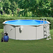 Piscina con Pompa Filtro a Sabbia e Scaletta 460x120 cm 3098053