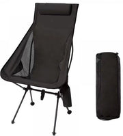 Sedia da Campeggio - Sedia da Spiaggia - Sedia da Pesca - Leggera - Peso di Trasporto 150 kg - Inclusa Tasca da Trasporto - Sedia all'aperto - Sedia da Campeggio con Porta Tazza - Sedia da Giardino Inclinabile - Solida - 105cm di Altezza