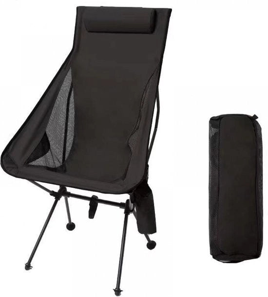 Sedia da Campeggio - Sedia da Spiaggia - Sedia da Pesca - Leggera - Peso di Trasporto 150 kg - Inclusa Tasca da Trasporto - Sedia all'aperto - Sedia da Campeggio con Porta Tazza - Sedia da Giardino Inclinabile - Solida - 105cm di Altezza