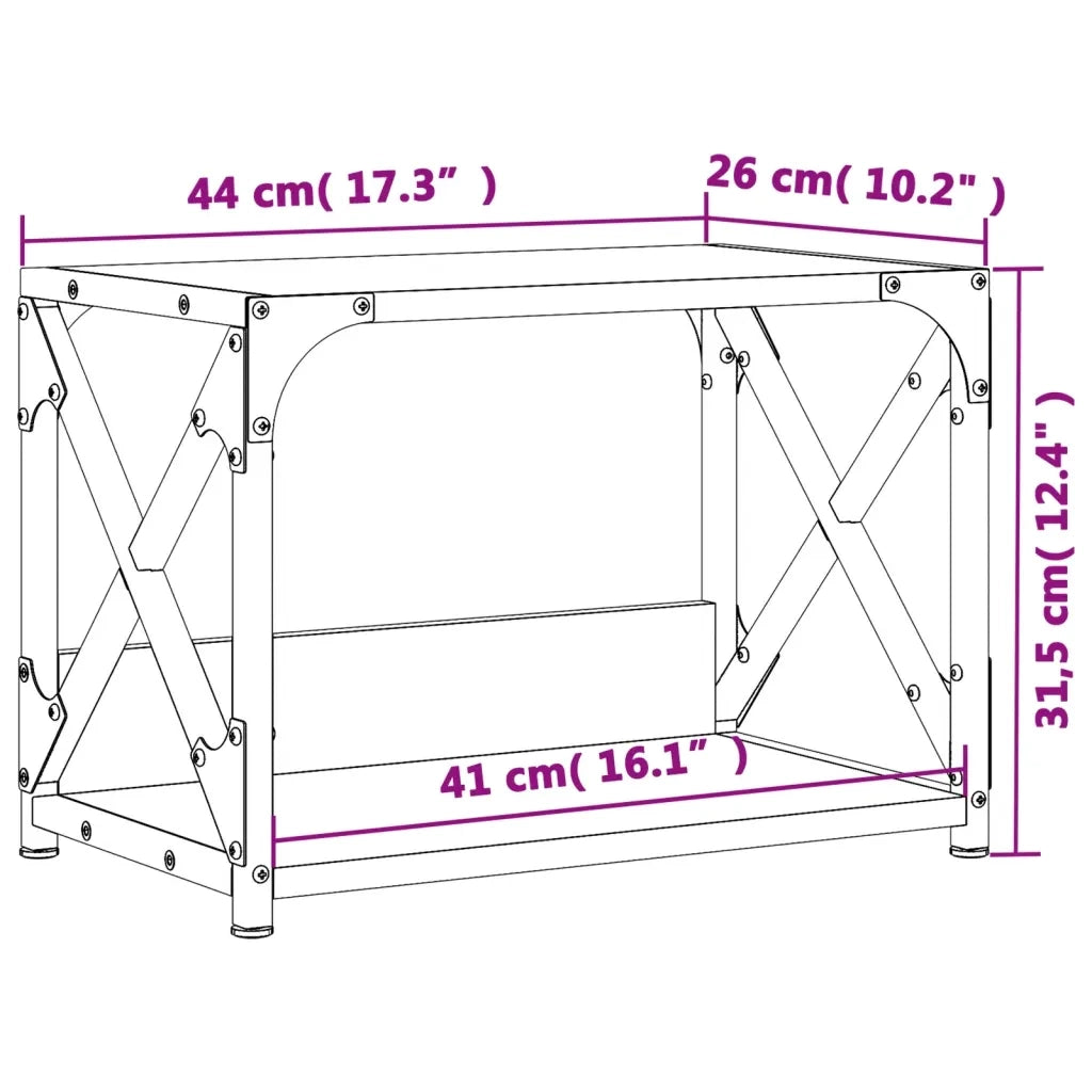 Supporto Stampante 2Piani Rovere Marrone 44x26x31,5 Multistrato CFW8283312