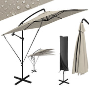 Ombrellone a Sbalzo ¨C Zephmum ¨C Cachi 247x247 cm Metallo Poliestere