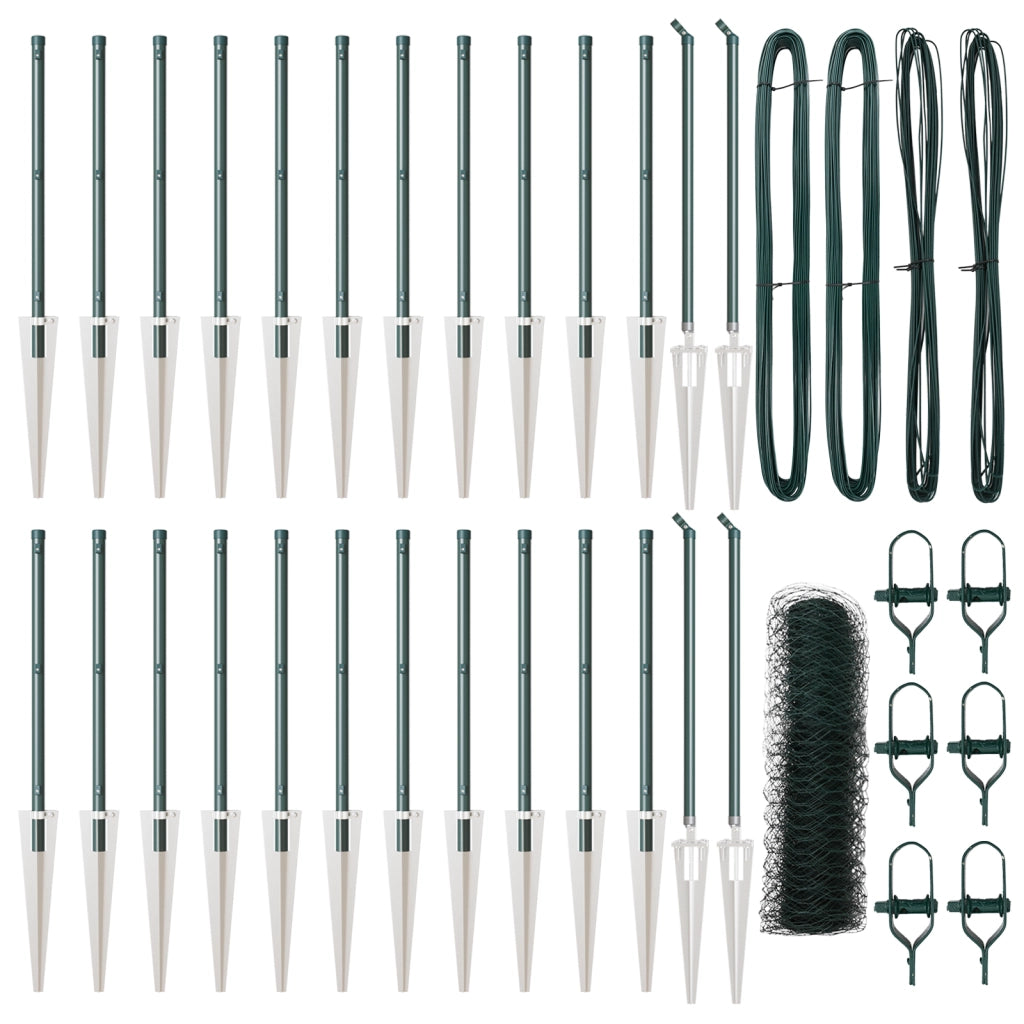 Recinzione Esagonale  Verde 1x50 m Acciaio