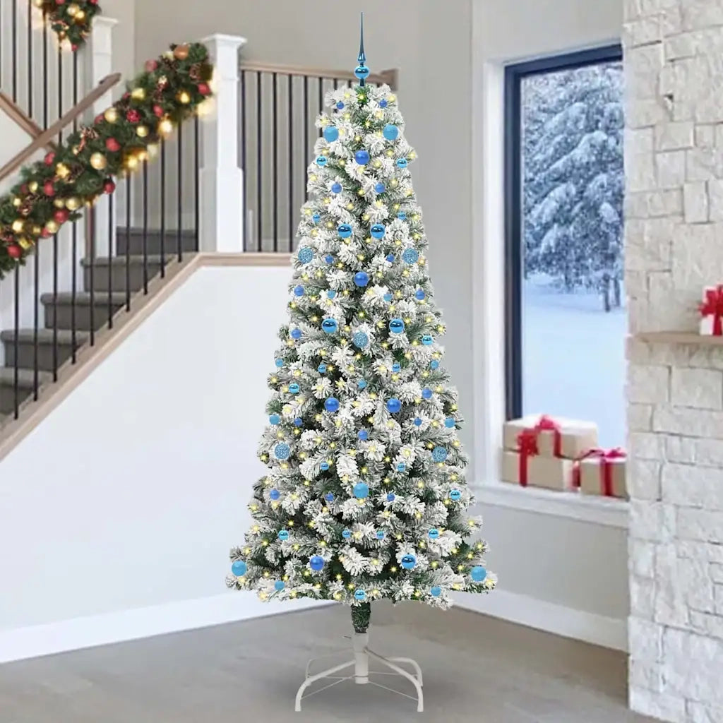 Albero di Natale Artificiale con Rami Pieghevoli 240 cm 3395620