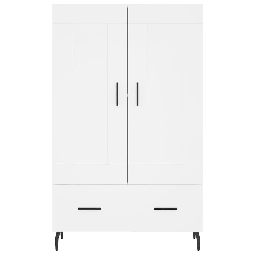 Buffet credenza cassettiera mobiletto mobile contenitore organizer cucina soggiorno salotto alto 69,5 x 31 x 115 cm legno ingegnerizzato bianco 02_0032514