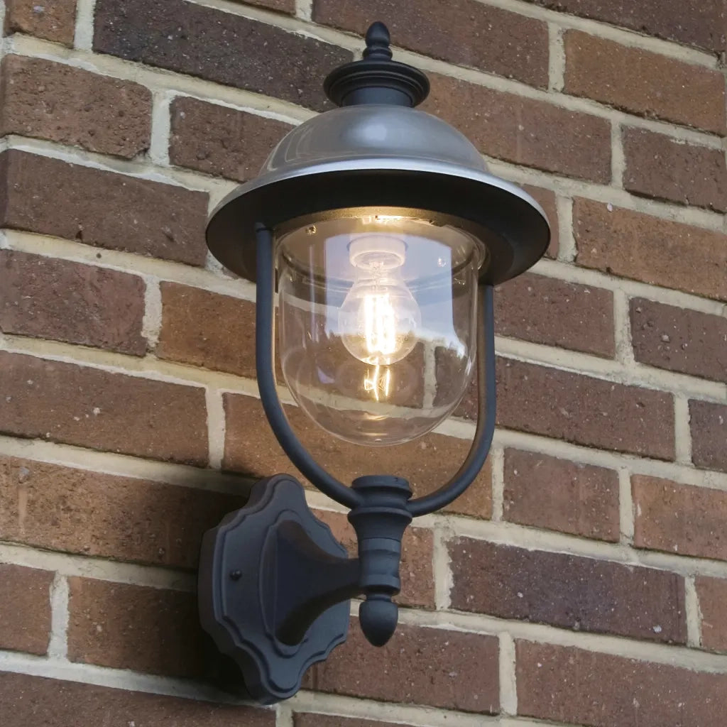 KONSTSMIDE Lampada da Parete Parma Luce verso Alto Acciaio Spazzolato 434056