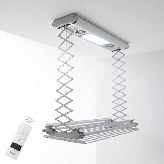 Asciugamani elettrici per muro e soffitto con telecomando non invasivo - Asciugamani innovativi con Foxydry Air (120)