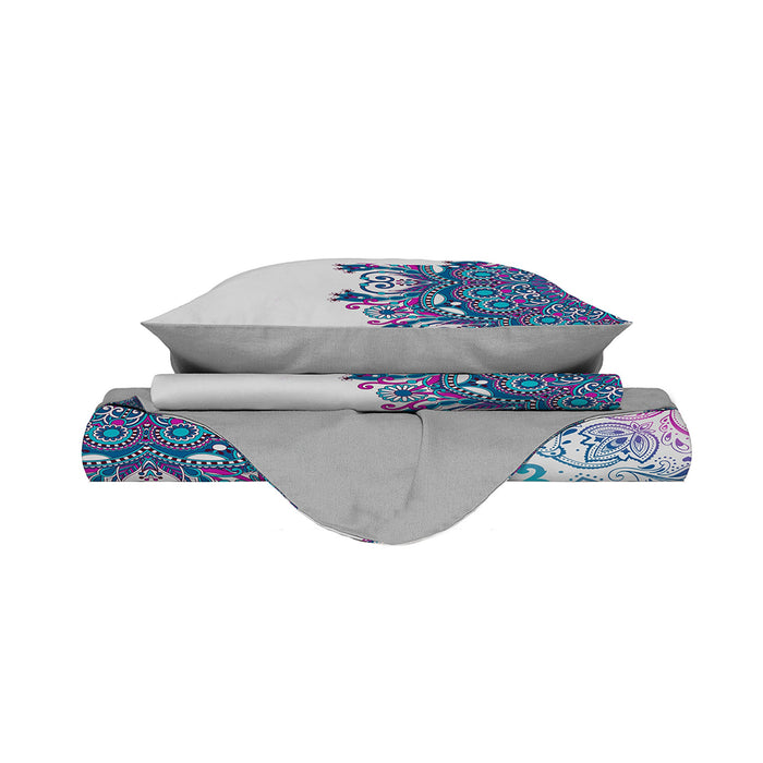 Copripiumino Matrimoniale Stampa sul Sacco e Federe Kio601