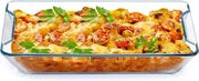 Scatola per forno in vetro, (M-2.5L) scatola per forno rettangolare, scatola per lasagna in vetro