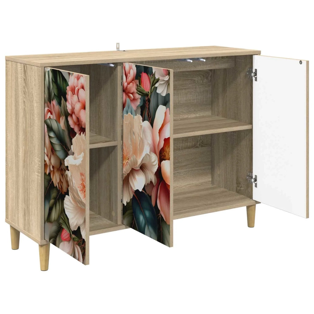 Credenza BORNE Sonoma 102 x 33 x 75 cm Legno ingegnerizzato 8006956