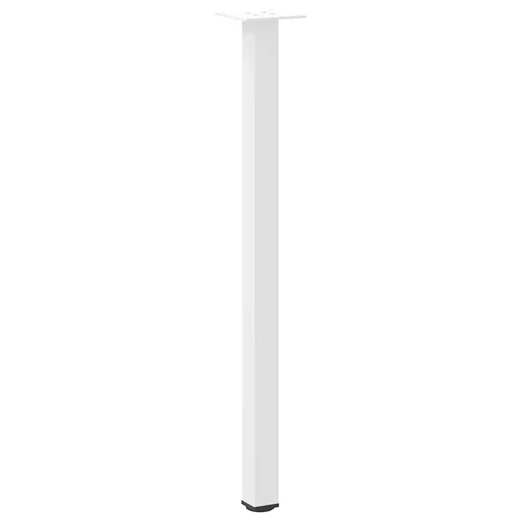 Gambe per tavolo consolle 4 pz Bianche 72-74 cm Acciaio 4012457