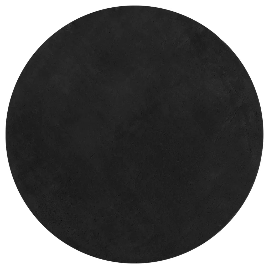vidaXL Tappeto a Pelo Corto HUARTE Morbido e Lavabile Nero Ø 80 cm