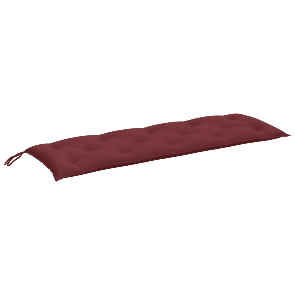 Cuscino Panca da Giardino Rosso Vino Mélange 150x50x7cm Tessuto 4002562