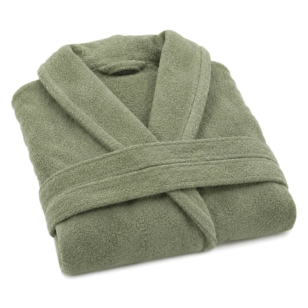 Satina, Accappatoio 100% Cotone con Cappuccio, Verde Menta