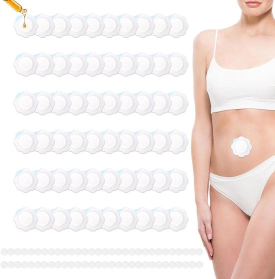 Nastro adesivo per ustioni navelli - Adesivo autoamorfo per ferite navelli - Assorbitore estremamente efficace - Biologico - 60 pezzi.