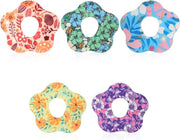 40 pezzi di Pannelli CGM impermeabili e resistenti all'umidità con stampa di fiori, con adesivo e etichette (5 stili)