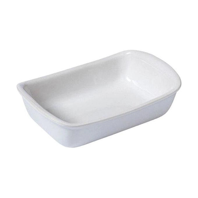 Pyrex 6430 Supreme Teglia Rettangolare Ceramica 33x23 cm 4.1 L Forno Microonde Lavastoviglie colore Bianco