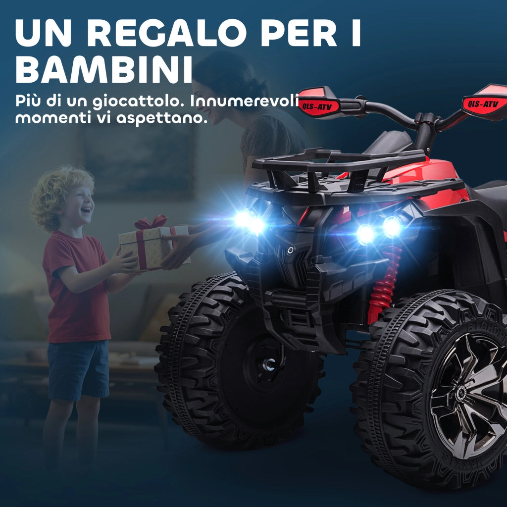 Quad Elettrico Bambini ¨C zephmum ¨C Rosso 12V 100x65x73cm