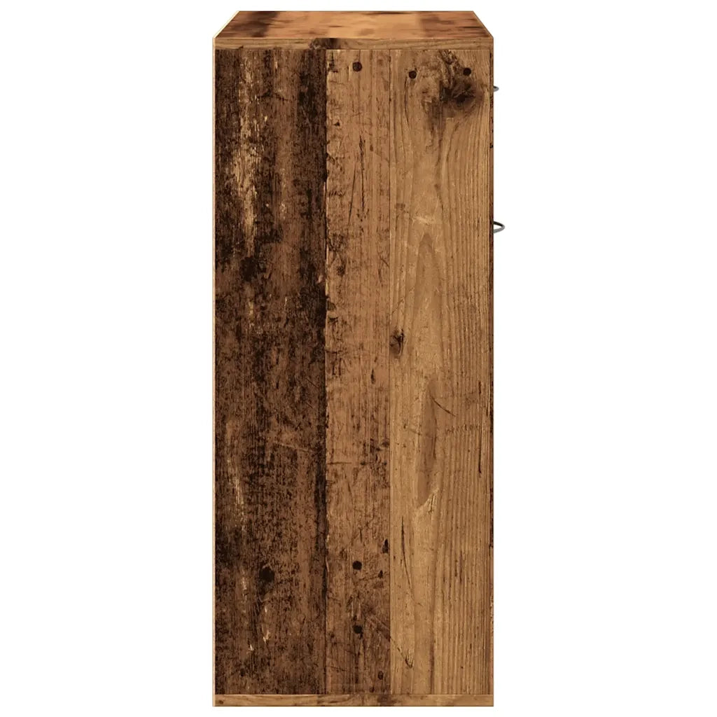 Scarpiera | Mobile per scarpe Legno Antico 60x35x84 cm in Legno Multistrato