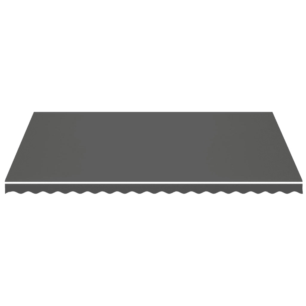 Tessuto di Ricambio per Tenda da Sole Antracite 500x350 cm Poliestere 311952
